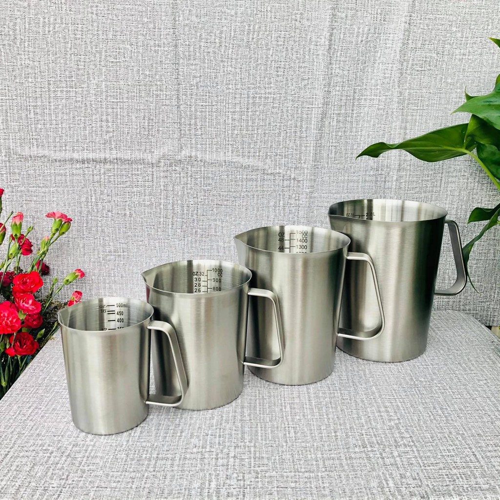 Ca đong Inox có chia vạch 1000ml | Shopee Việt Nam