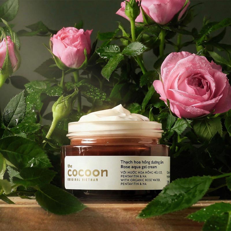 Kem Dưỡng Ẩm Dạng Thạch Hoa Hồng Cocoon 30ml