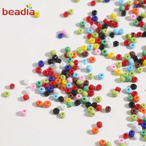 BEADIA mùa hè Chuỗi Hạt Thủy Tinh2/3/4mm Dùng Làm Vòng Tay/Vòng cổ DIY