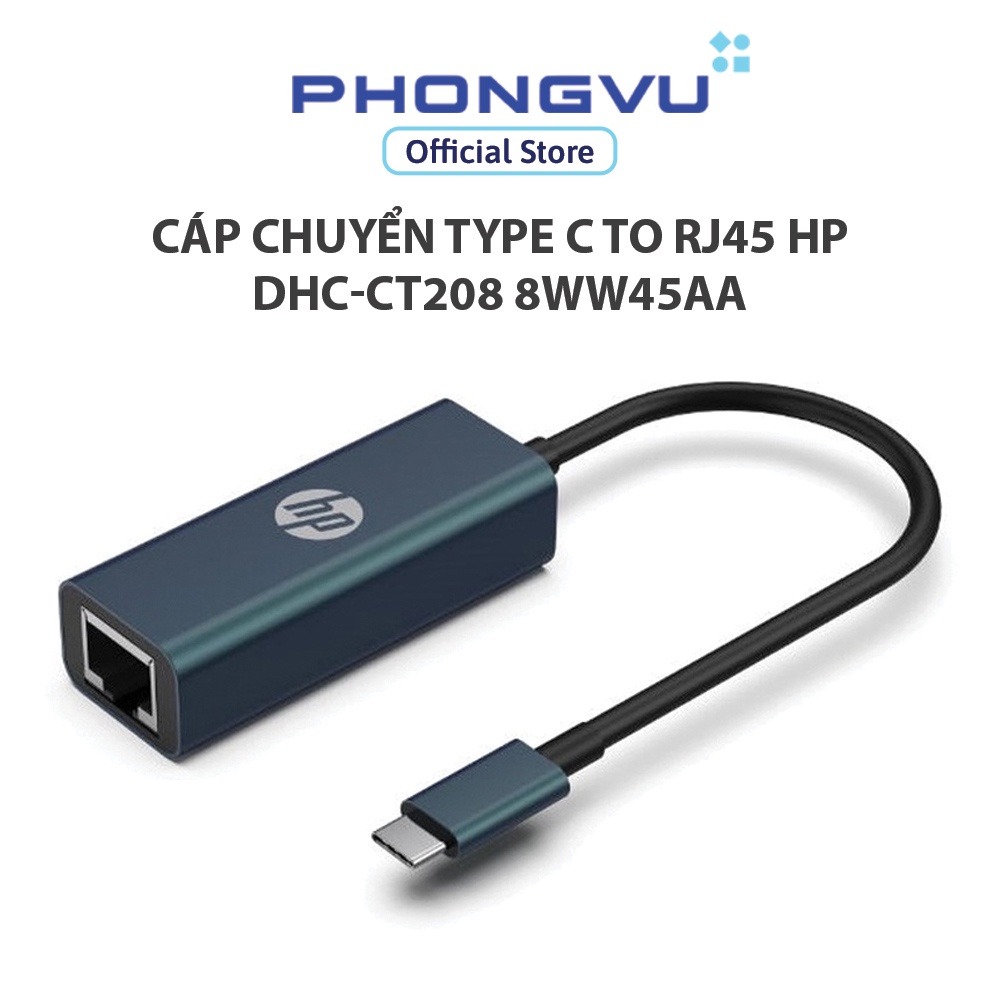 Cáp chuyển Type C to RJ45 HP DHC-CT208 8WW45AA - Bảo hành 12 tháng ...