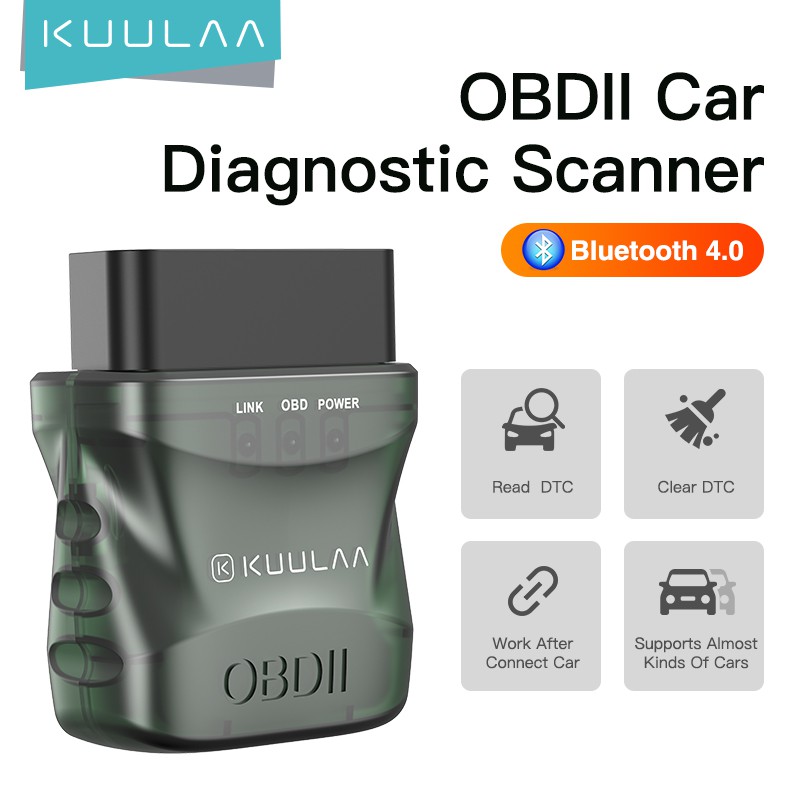 Thiết bị quét chẩn đoán lỗi ô tô KUULAA ELM327 V1.5 OBD2 bluetooth 4.0 OBD 2 thích hợp cho IOS Android PC ELM 327 OBDII