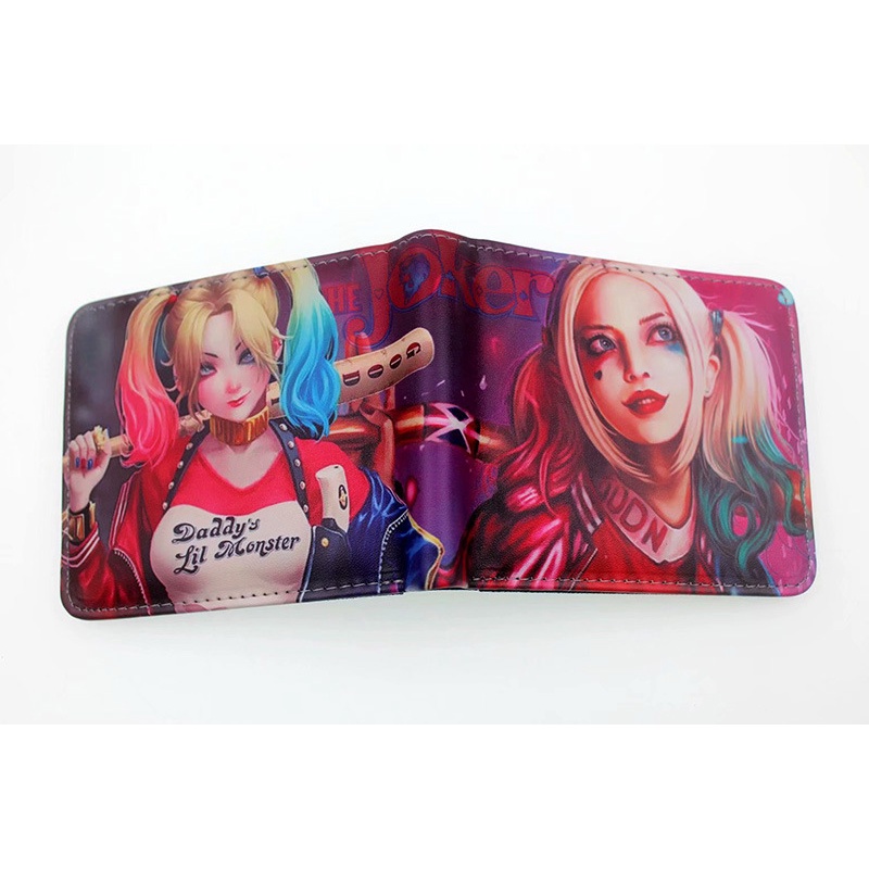 Ví ngắn gập đôi in hình Joker cá tính cho học sinh