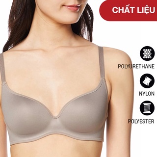 Áo lót nữ không gọng cao cấp mút mỏng, siêu nhẹ kháng khuẩn, khử mùi hàng nội địa Nhật chính hãng Gunze JB6013H