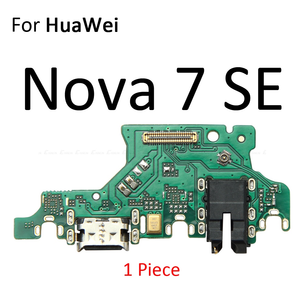 Đế sạc nguồn Cổng sạc USB Bảng cắm Mic Cáp mềm cho HuaWei Nova 7i 7 6 SE 5T 5i 4e 4 3 3i 3e 2S 2i 2 Plus Thay thế các bộ phận