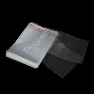 100 túi nylon bóng có keo dán miệng túi 8x12cm 3.1X4.7"