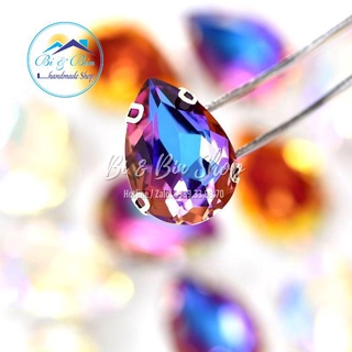 10 Viên Đá Đế Giọt Nước Hạt Pha Lê 10x14mm Đính Kết Trang Phục Thời Trang, Trang Trí Vương Miện - Bi & Bin Handmade Shop