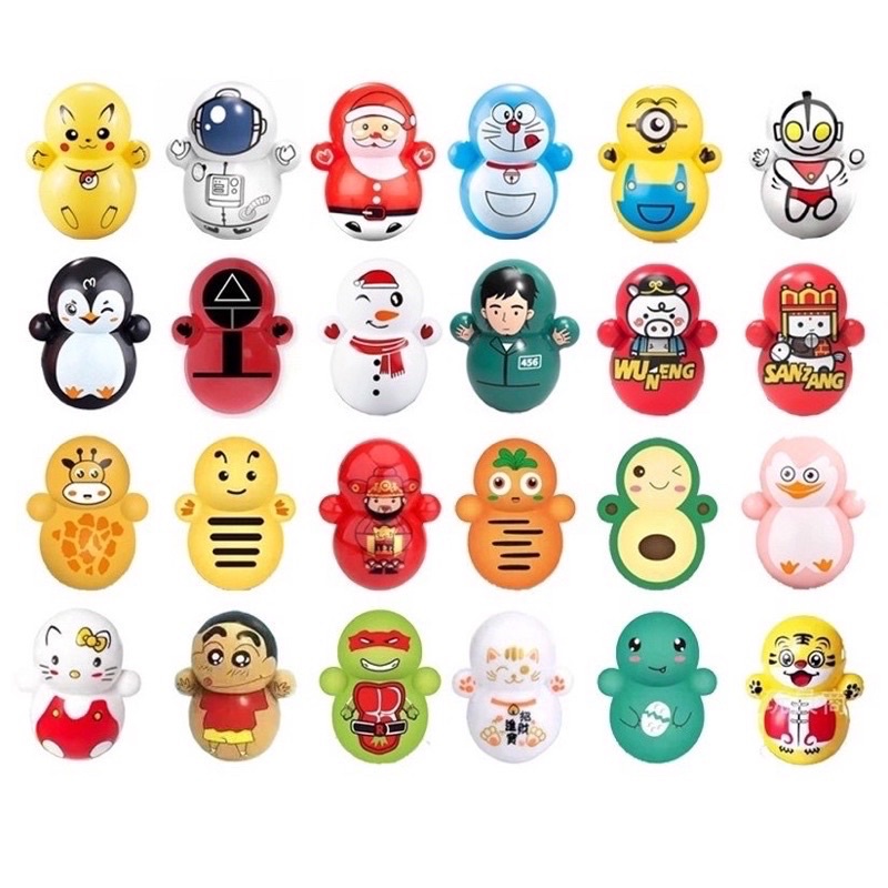 [Set 20]Lật đật squid game mini, đồ chơi lật đật mini cho bé cute dễ thương giá rẻ