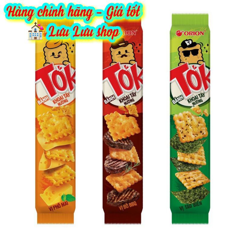 Bánh khoai tây nướng Tok Orion 3 vị gói 38.5gr | Shopee Việt Nam