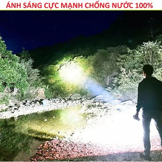 Đèn Pin Siêu Sáng Led breo 998000LM Cầm Tay Loại Lớn Có Đèn 1 Bên ( TẶNG DÂY SẠC ) hàng cao câp