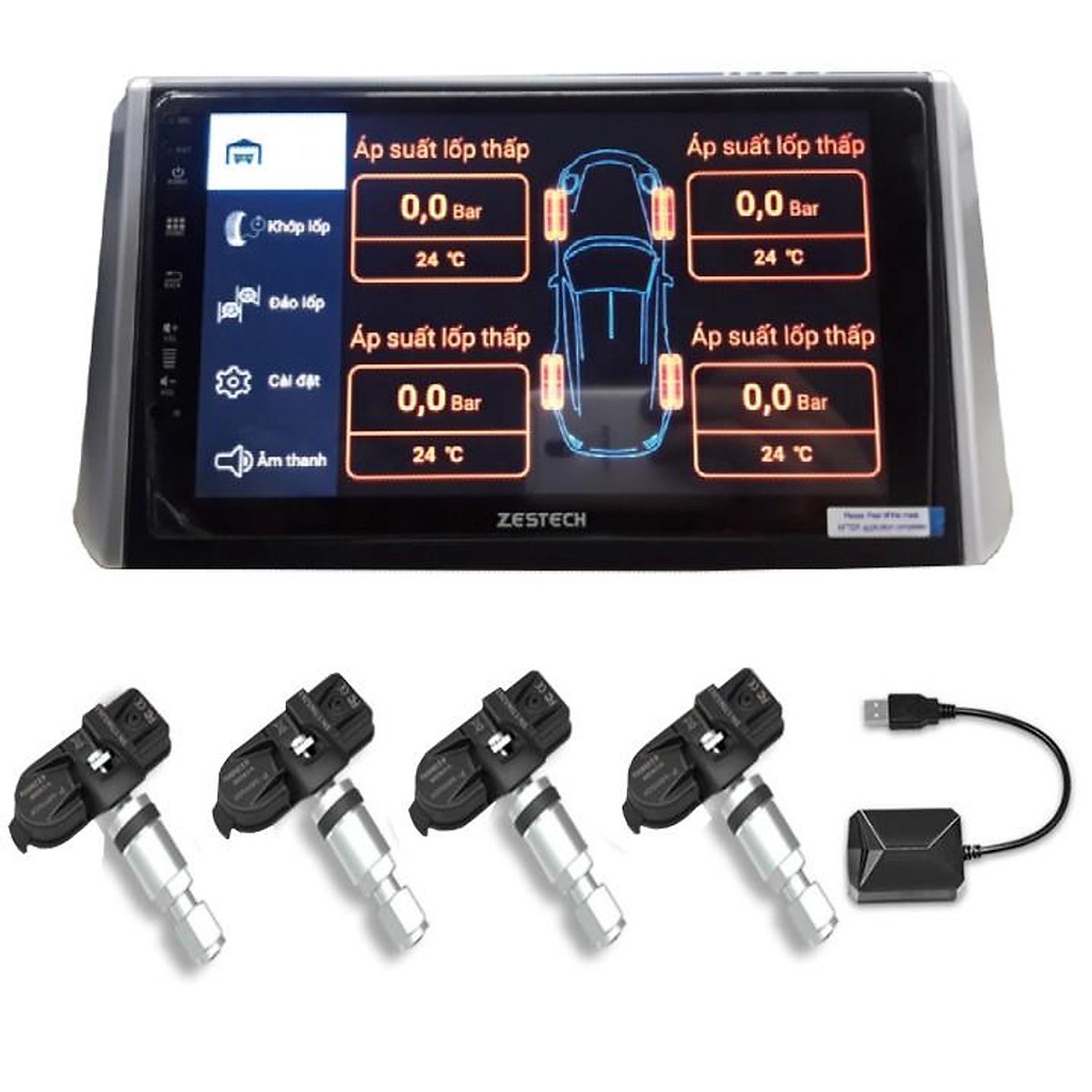 [CHÍNH HÃNG] Cảm biến áp suất lốp van trong TPMS dùng cho màn hình DVD ...