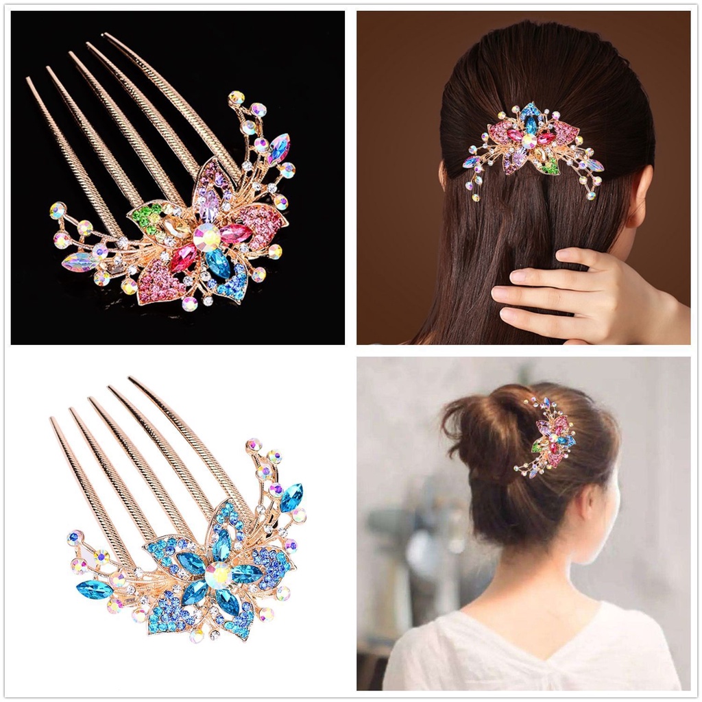 Xược cài tóc đính đá dang trọng dành cho nữ, Cài tóc đi tiệc