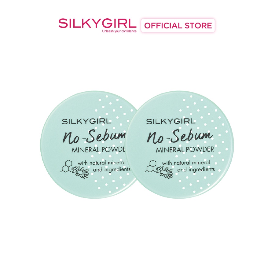 Ảnh Combo 2 Phấn Phủ Khoáng Kiềm Dầu Nosebum Silkygirl 5g 1