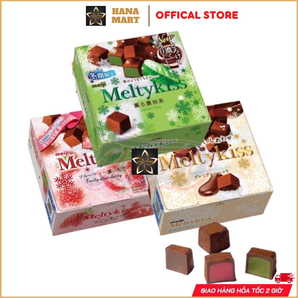 [Chỉ bán Hỏa Tốc] Socola tươi Meiji Meltykiss 56g Melty Kiss vị vani