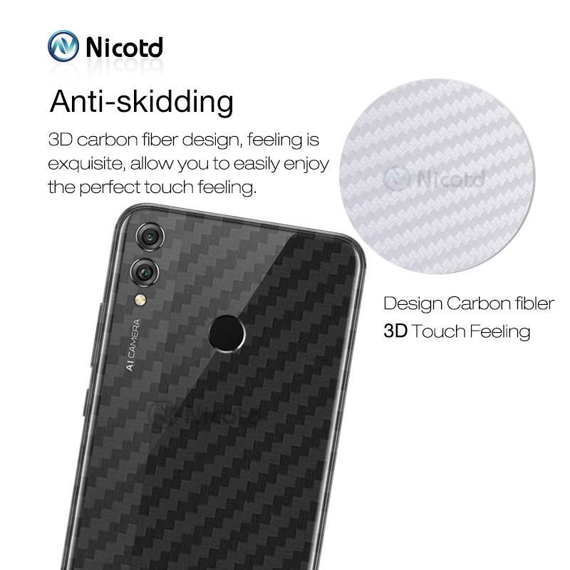 Phim Bảo Vệ Carbon Mặt Sau 3D Cho Huawei Y5 / Y6 Pro / Y6p / Y7 Pro / Y7a / Y8p / Y9 / Y9 Prime / Y9s Phim Bìa Mềm