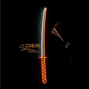 Đèn Trang Trí Phòng Led Neon Sign Kiếm Katana [Kích thước 102x13cm]