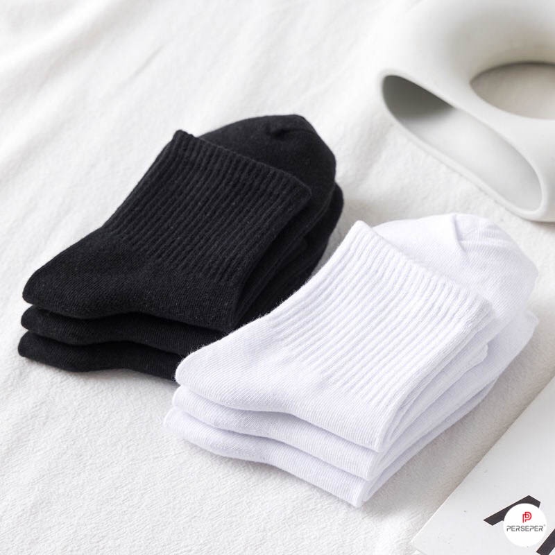 Tất vớ nam nữ chất liệu vải Cotton co giãn bốn chiều, phong cách đơn giản - Ekiu Shop