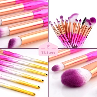 Bộ 20 cọ trang điểm cá nhân giá rẻ phong cách Ombre đổi màu