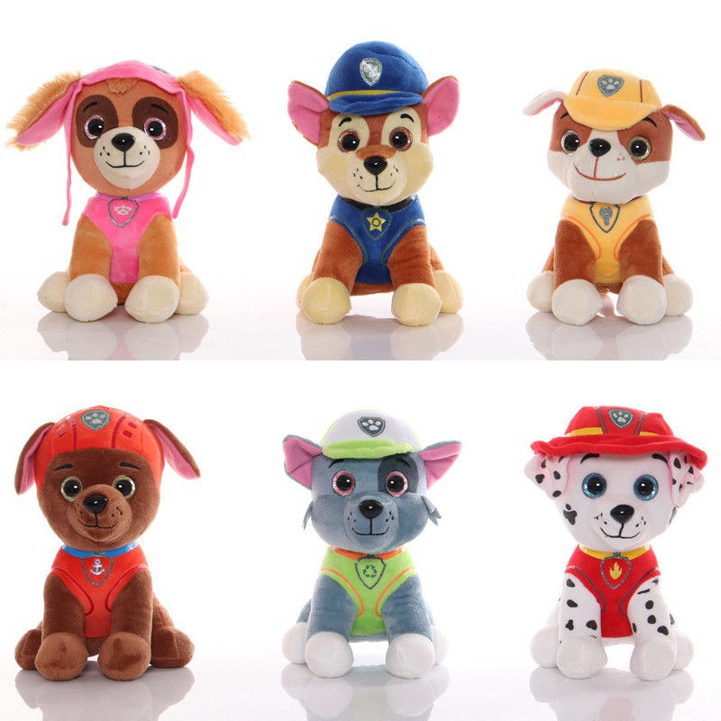 Pup 20cm30cm Sang Trọng Chó Skye Zuma Búp Bê Nhồi Bông Ryder Marshall Rubble Chase Rocky Zuma Skye Mềm Đồ Chơi Trẻ Em