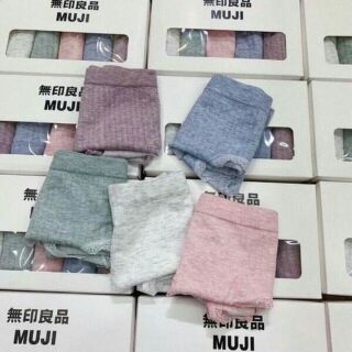 Hộp 5 chiếc Quần lót nữ Muji tăm tre xuất Nhật mềm mịn [Ảnh, clip thật]
