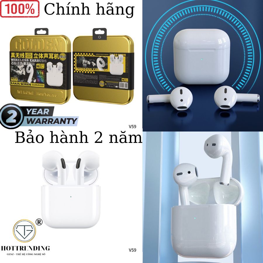 Tai nghe Bluetooth AP V59 Chính Hãng WK True Wireless Thể Thao TWS Bảo ...