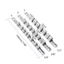 Giá đỡ ổ cắm BTF 1 4 3 8 1 2 với 8 kẹp trên đường sắt Dụng cụ sắp xếp lưu trữ