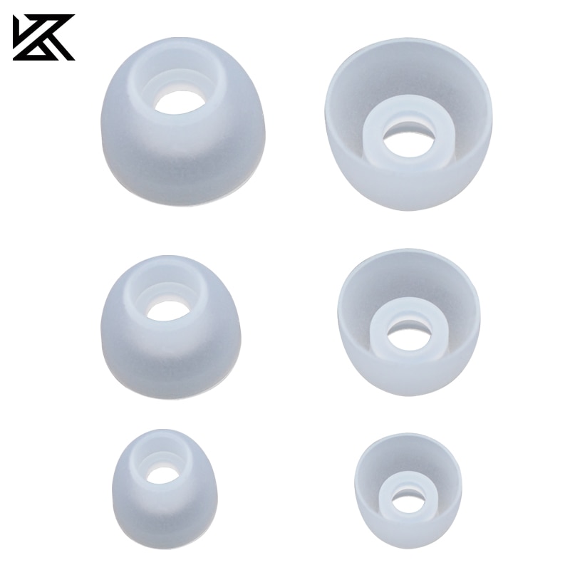 Set 3 Cặp Đệm Tai Nghe Silicon Trong Suốt Cách Âm Cho Tai Nghe Nhét Tai KZ 6