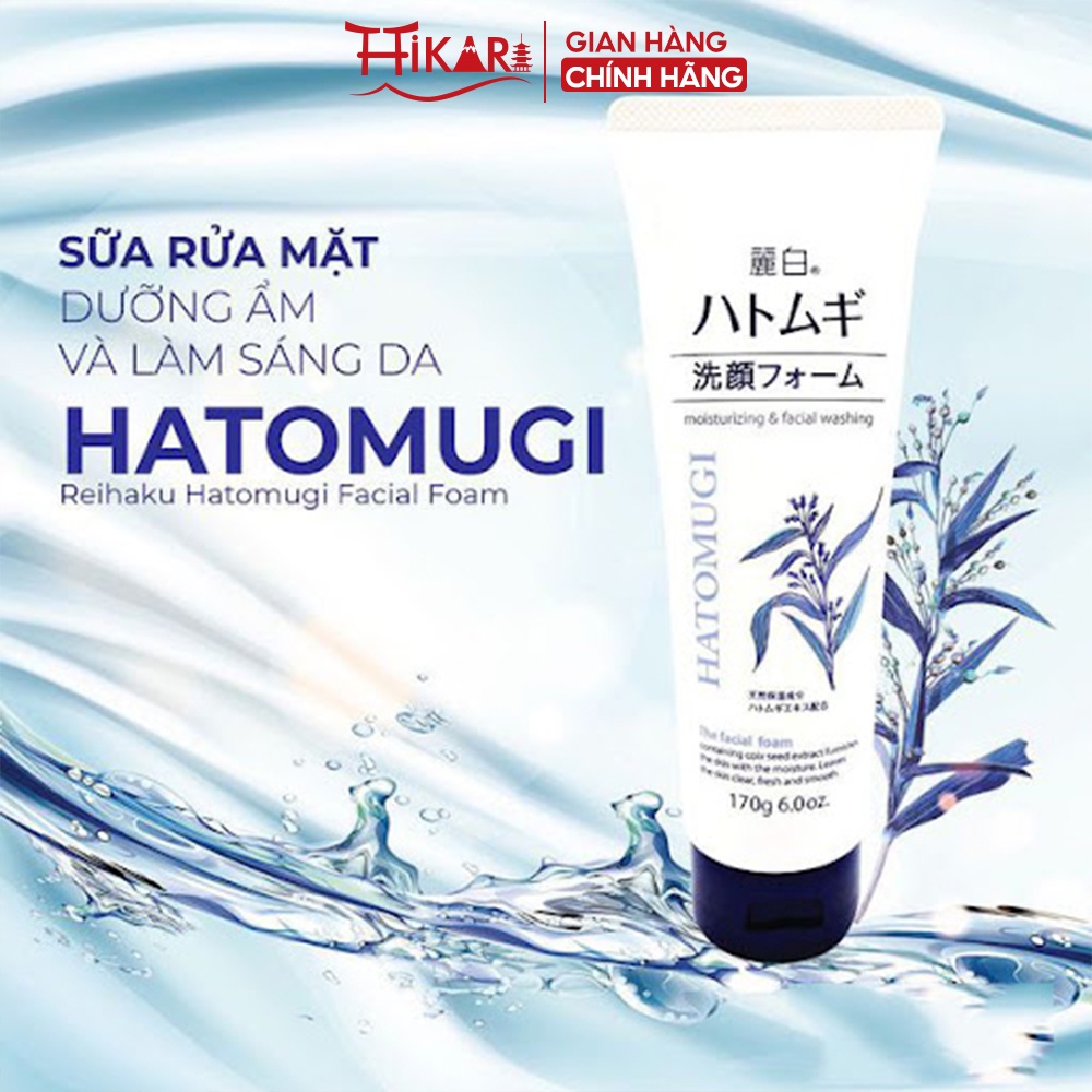 Ảnh Sữa rửa mặt ý dĩ làm sáng da REIHAKU HATOMUGI W Cleansing foam 170g 3