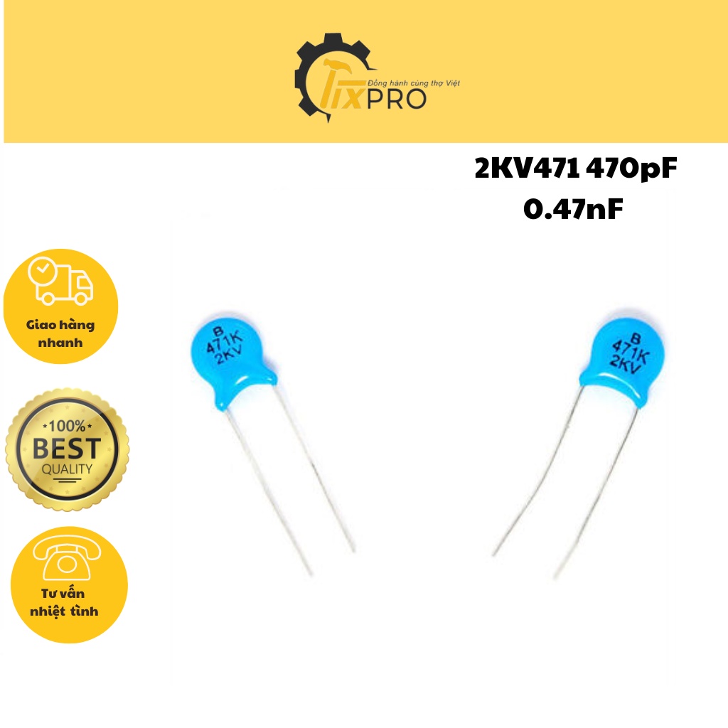 Tụ cao áp 2KV471 470pF 0.47nF 2000V (Túi 50c) | Shopee Việt Nam