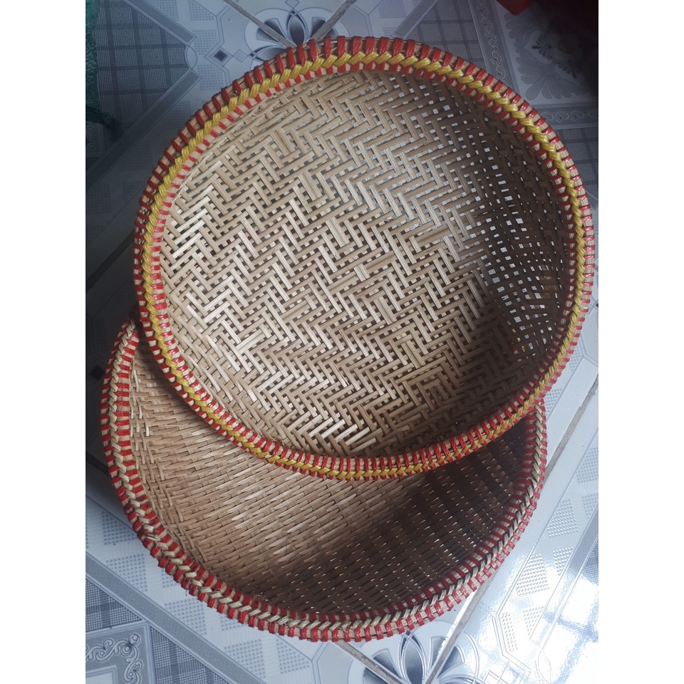 combo (1 rổ tre+ 1 rá tre) 30 cm | Shopee Việt Nam
