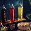 01 Bình rót một chạm One Touch Open Làng chài xưa chai thuỷ tinh 500ml đựng nước mắm, nước tương