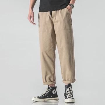 Quần ống rộng Nam Màu Trơn Đơn Giản Thời Trang Hàn Quốc Simple Fashion quần jogger nam Bigsize quần tây nam from rộng
