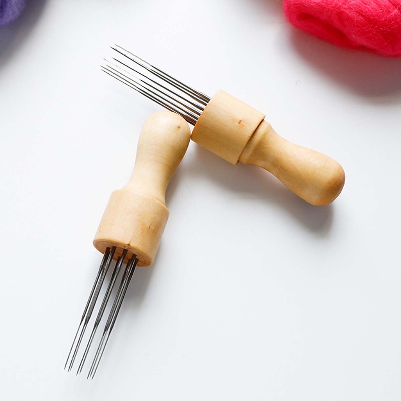 PPY DIY Nỉ Kim Với Tám Dụng Cụ Thủ Công Len Nỉ Stitch Punch Tay Cầm Chắc Chắn