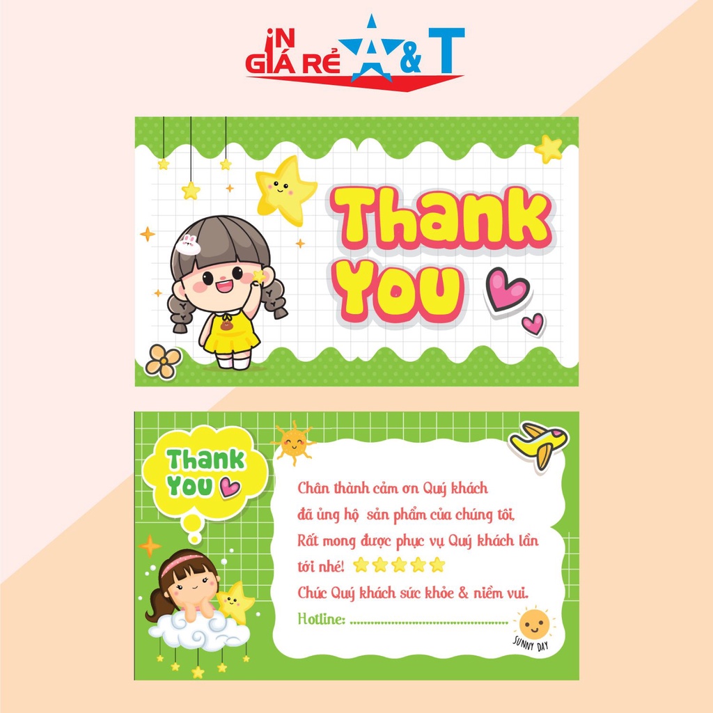 <GIÁ TẬN XƯỞNG IN> Thẻ cảm ơn, nhãn cảm ơn 100 nhãn giấy-NEW1a