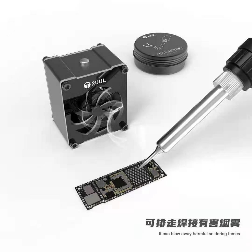 Quạt làm mát Mini tốc độ cao 2UUL DA99 CUU Làm mát nhanh chóng khởi động / tắt một cú nhấp chuột Hai tốc độ gió cho các công cụ sửa chữa điện thoại