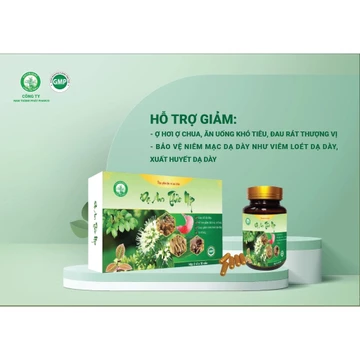 Dạ An Thảo Hộp 30v - Hỗ Trợ Điều Trị Trào Ngược Dạ Dày, Đau Dạ Dày, Loét Dạ Dày Cấp Và Mãn Tính,
