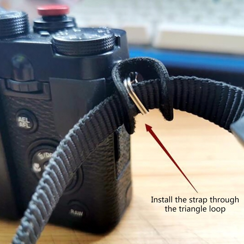 Ppy 1 Cặp Dây Đeo Camera Cho Tam Giác Chia Vòng Adapter Da Bảo Vệ Bao Miếng Lót