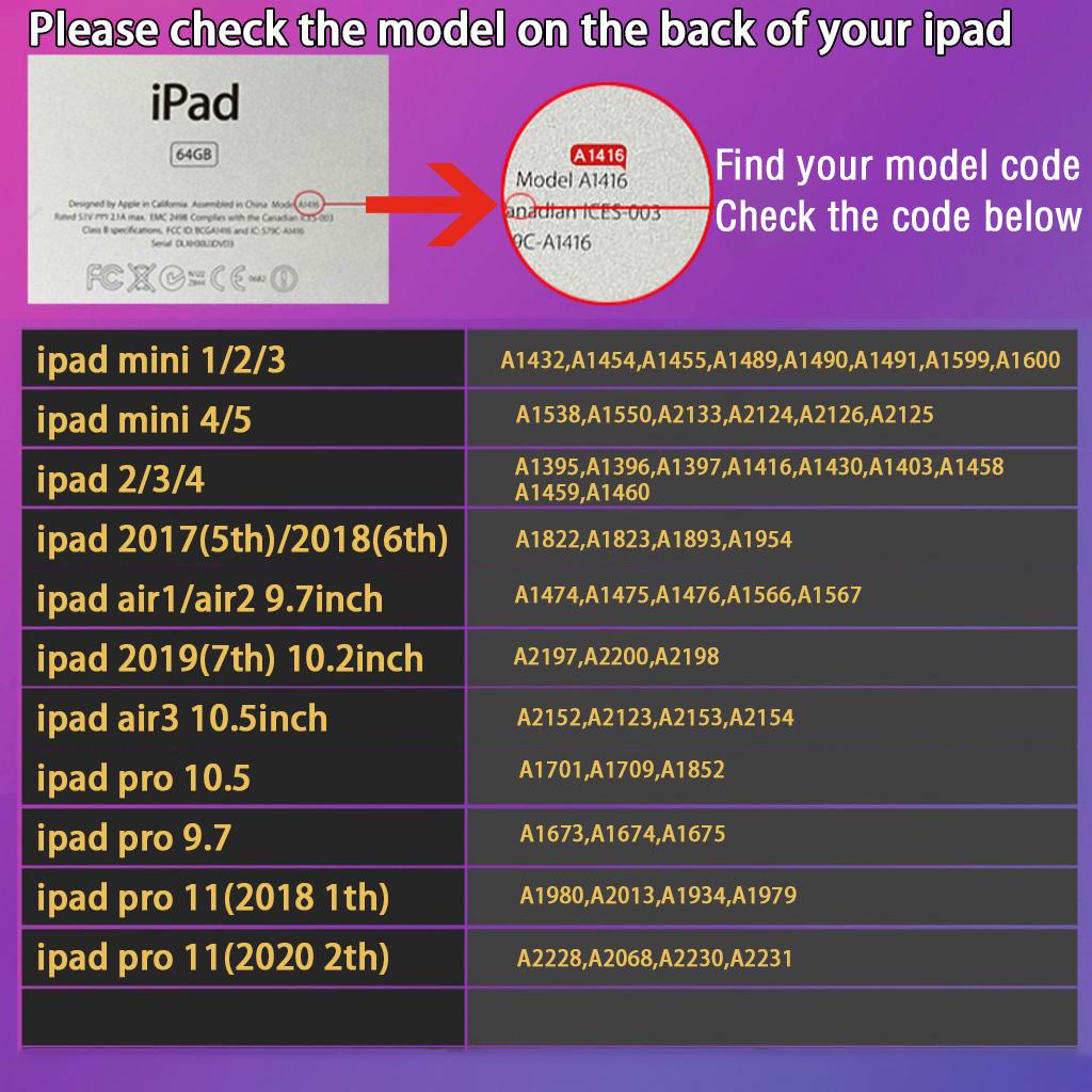 Bao da nhiều màu thích hợp cho iPad 2017 2018 9.7inch 5 6 A1822 A1823 A1893 A1954