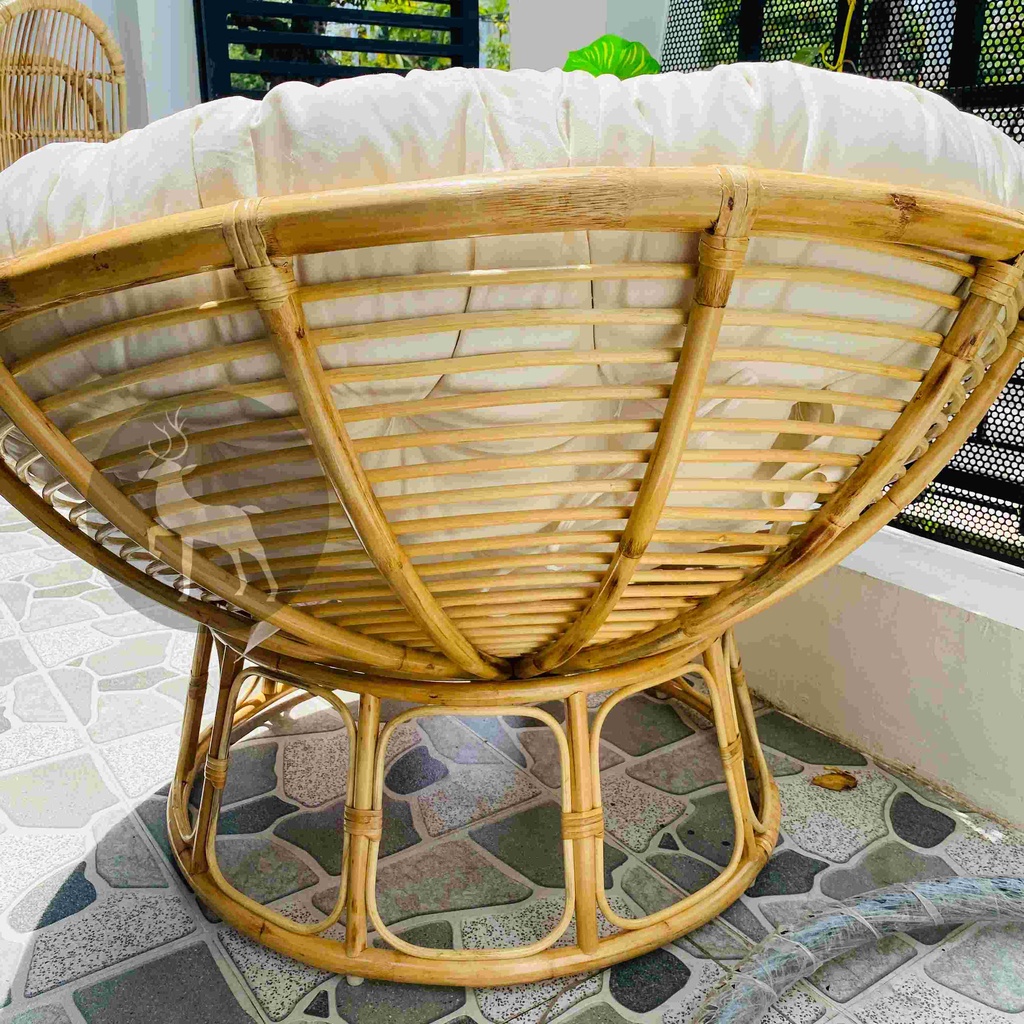 Ghế mây thư giãn PAPASAN cao cấp - 1 mét, chất liệu mây chắc chắn, tùy chọn màu sắc - HOME MÂY