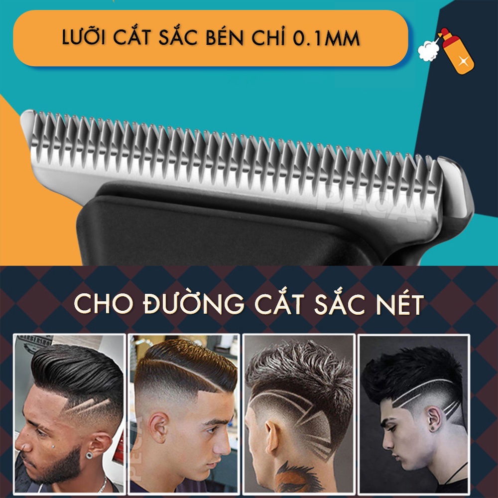 Ảnh Tông đơ chấn viền Kemei KM-MAX5090 màn hình LCD thông minh, thiết kế độc đáo, có thể cắt tóc,chấn viền, cạo râu 2