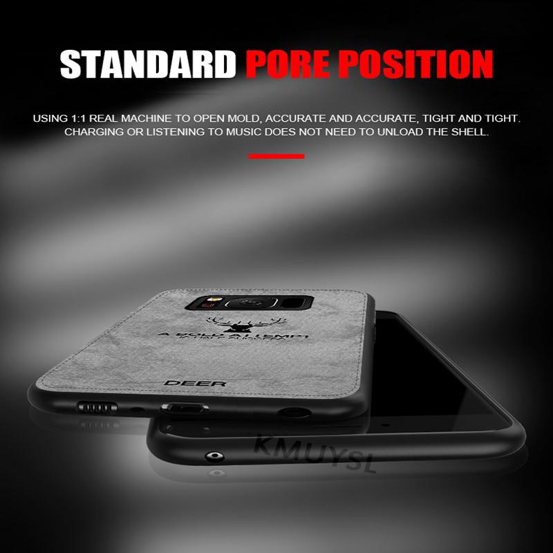 Casing Samsung Galaxy S20 FE Ultra S8 S9 S10 Plus Note 8 9 Ốp lưng dẻo siêu mỏng in hình đầu tuần lộc cổ điển
