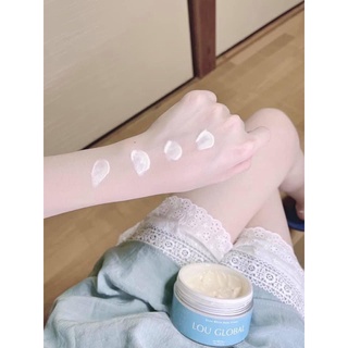 Combo BodyCream Lou Global - Kem dưỡng trắng da kèm thiệp muỗng thoa kem túi giấy và hộp