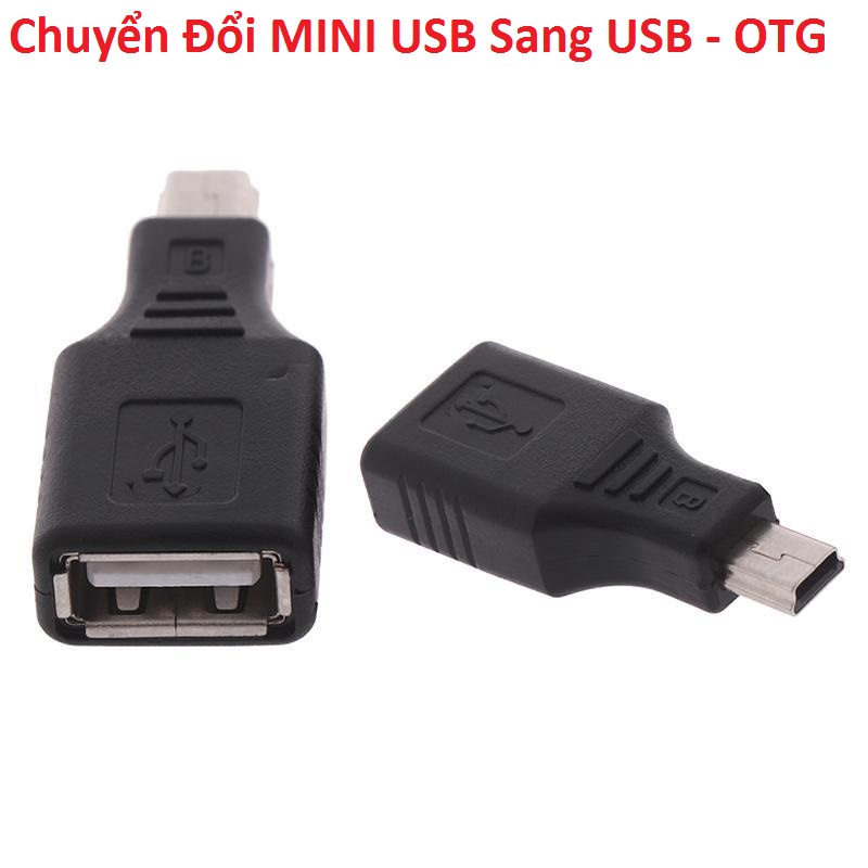 Đầu chuyển đổi Mini Usb sang USB - OTG Chân vuông máy nghe nhạc - cho ô ...