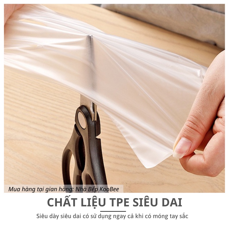 Hộp 100 Găng Tay Làm Bếp TPE Kháng Khuẩn Cảm Ứng Điện Thoại – Siêu Dai, An Toàn, Đa Năng CSNC13
