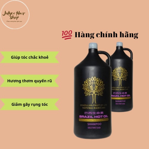 Cặp dầu gội xả Brazil hot oil siêu mềm mượt, giữ hương lâu