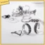 Set 15 nhẫn đeo khớp ngón tay đính đá thời trang cho nữ