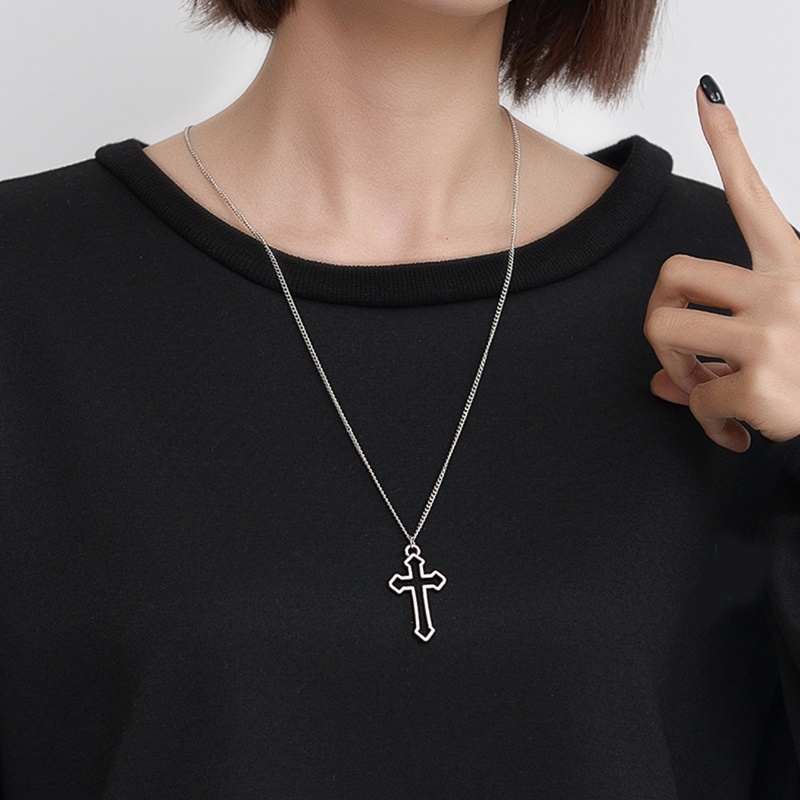 Thánh Giá Necklace Nam Phong Cách Hip Hop, Biểu Tượng Chúa Giêsu và Ankh