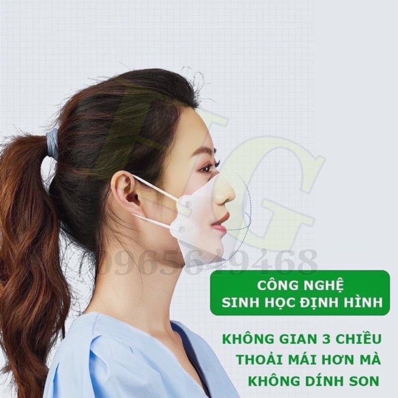 Khẩu Trang 4D KF94 Hàn Quốc chống bụi mịn kháng khuẩn Chín Hãng
