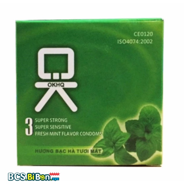 Ảnh Bao cao su OKHQ bạc hà mát lạnh cho cảm giác thăng hoa hộp 3 Bao GEMHOME 1