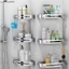 Kệ góc phòng tắm, kệ nhà bếp Inox 304 AnShin chống gỉ sét - có thể bắt vít hoặc dán keo có sẵn
