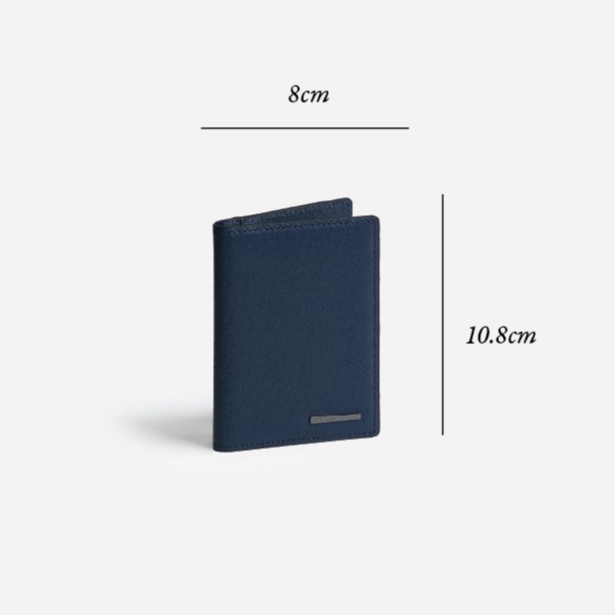 Ảnh Ví Da Nam Gập Đôi Dáng Đứng Leonardo - Card Mercury Wallet - Chất Liệu Da Taiga Có Độ Bền Cao 3